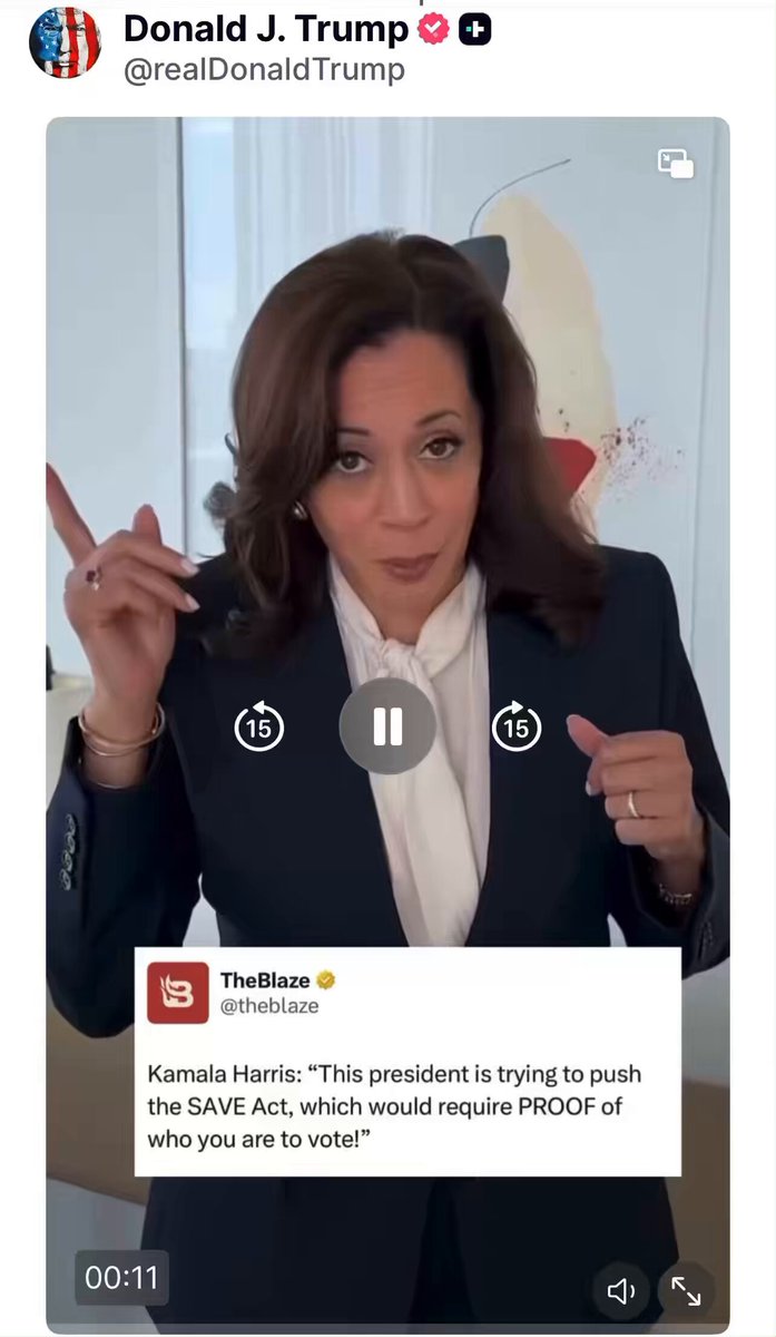 President Trump Post: 11 sec video MILITARY IS THE ONLY WAY. 💥