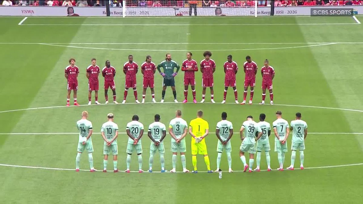 Anfield pays tribute to a Liverpool legend, Kevin Keegan 🔴 Watch Liverpool vs. Monaco live on CBS Sports Network 📺