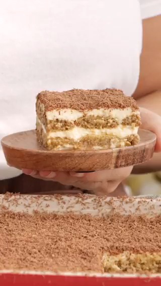 Tiramisú, el postre favorito del Domingo ☕️ Hoy, en su versión sin huevo!