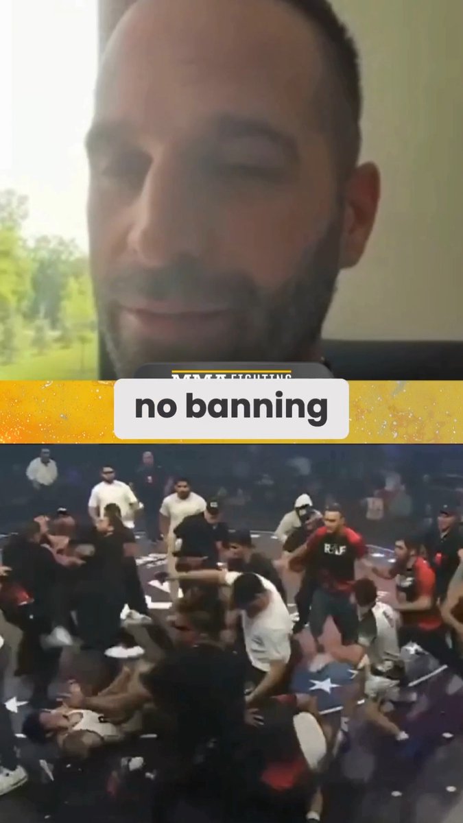 RAF co-founder Chad Bronstein says Dillon Danis is NOT banned after his brawl with Khamzat Chimaev: "I’m not going to say I’m banning him and that we won’t see him on the stage, because I do think he’ll be back eventually." (🎥: @mikeHeck_JR)