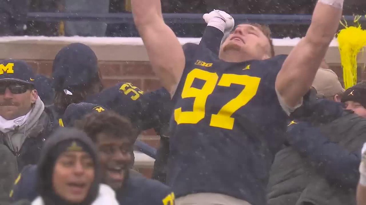 HBD, Aidan Hutchinson! 🥳 We'll never forget this postgame soundbite or the Michigan Football performance that preceded it.