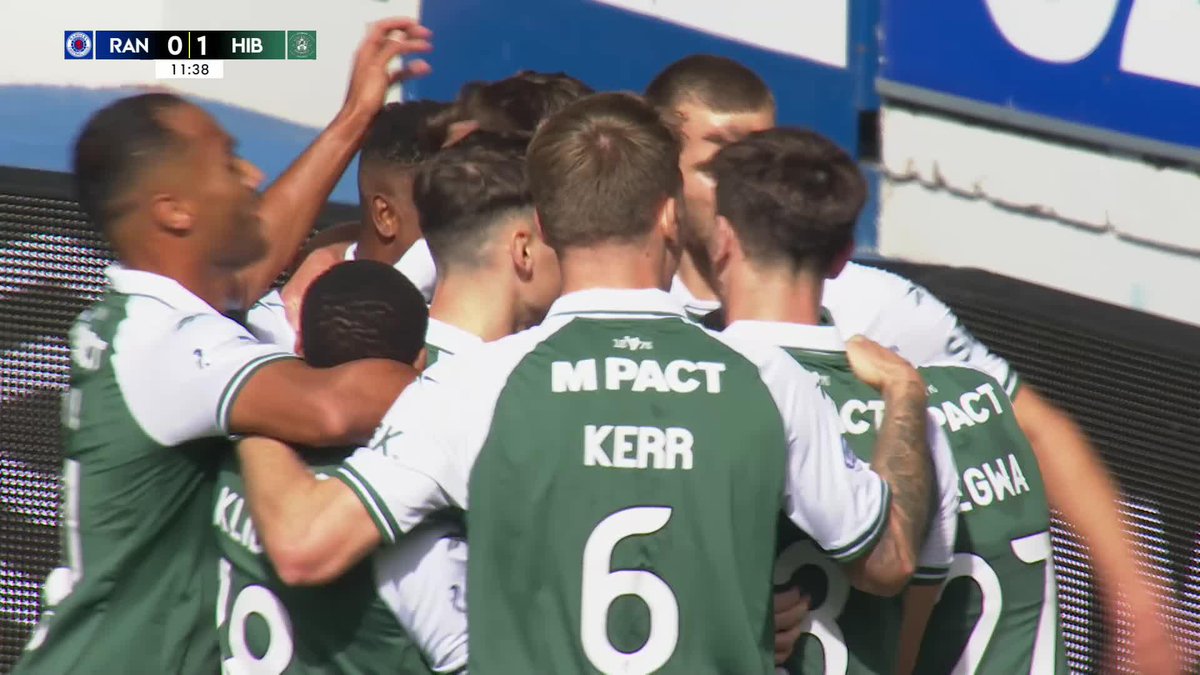 Josh Campbell hands Hibernian Football Club the lead at Ibrox! 🥬 The midfielder opens the scoring after converting from the spot 👏