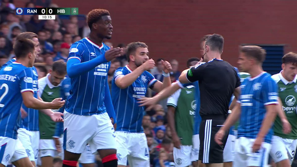 A look at the incident that led to Hibernian's spot kick "That's not a penalty" 🎙️