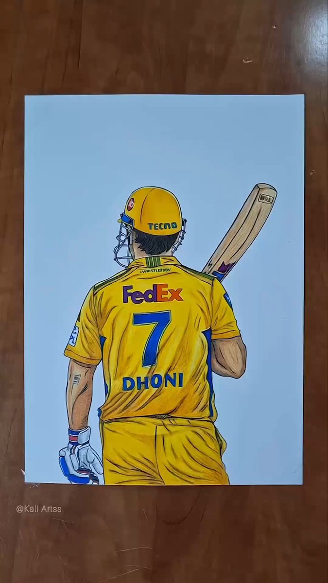 No better feeling than sketching Thala! ๐โ๏ธ Share your fan art/edits using #MadeWithYellove #WhistlePodu ๐จ : Kali Arts