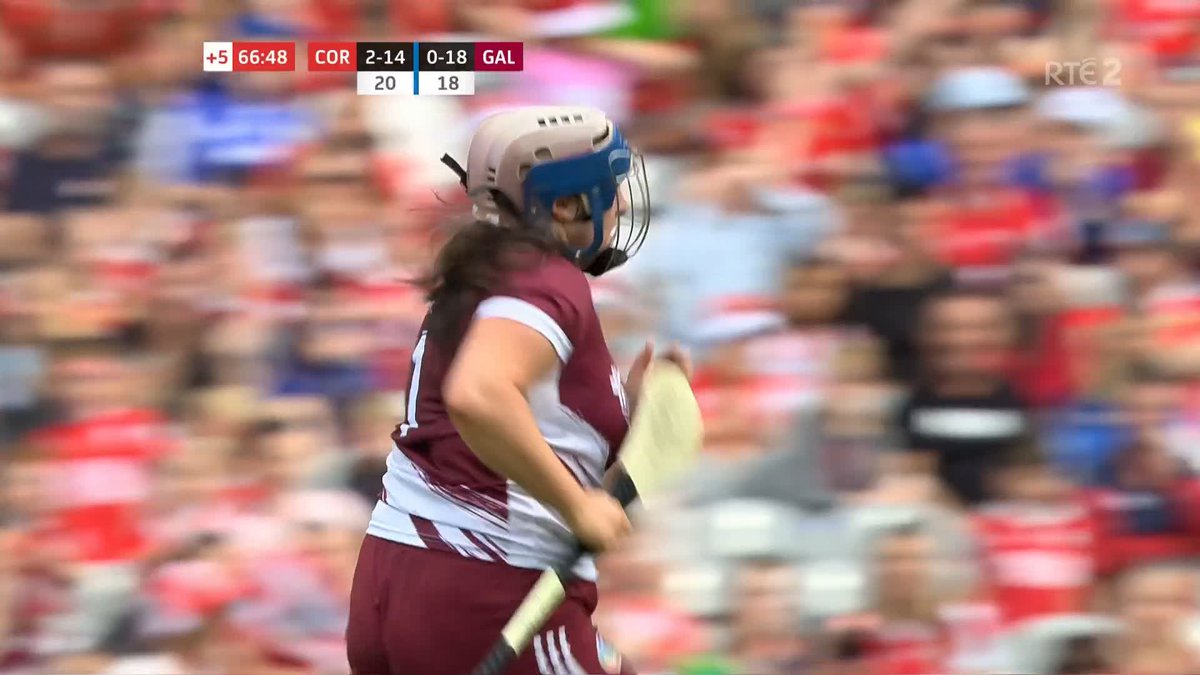 Galway have one last chance to snatch glory, but the sliotar flies over the bar when a goal was essential. Cork are the 2026 All-Ireland camogie champions! #RTEgaa