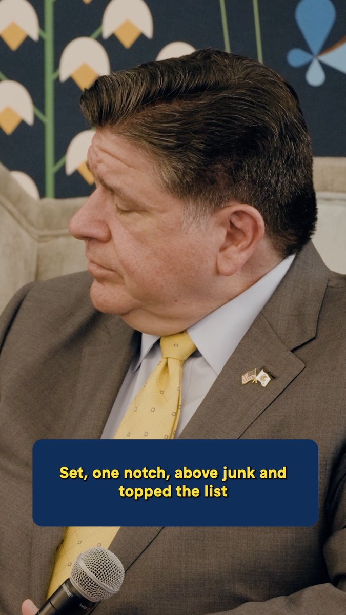 When I first took office, Illinois had suffered eight credit downgrades in just a few years. Since then, we've turned it all around, earning ten credit upgrades and building up our Rainy Day Fund.