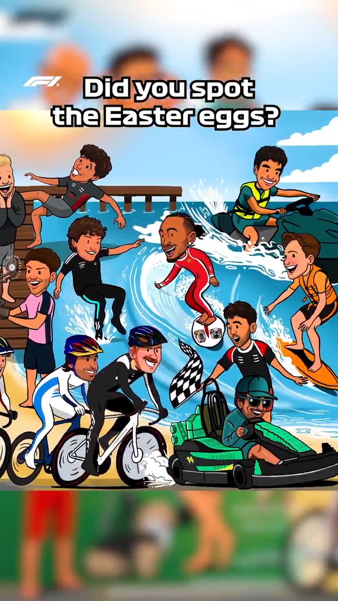 Did you catch all of our references in the summer break postcard? 😏 #F1