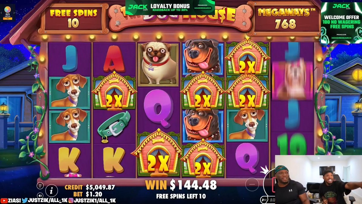 THE DOG WENT INSANE FOR ZIAS DGAF & Lou Wop FIRST TIME PLAYING THIS GAME ON @JACKCASINO 🤯🔥