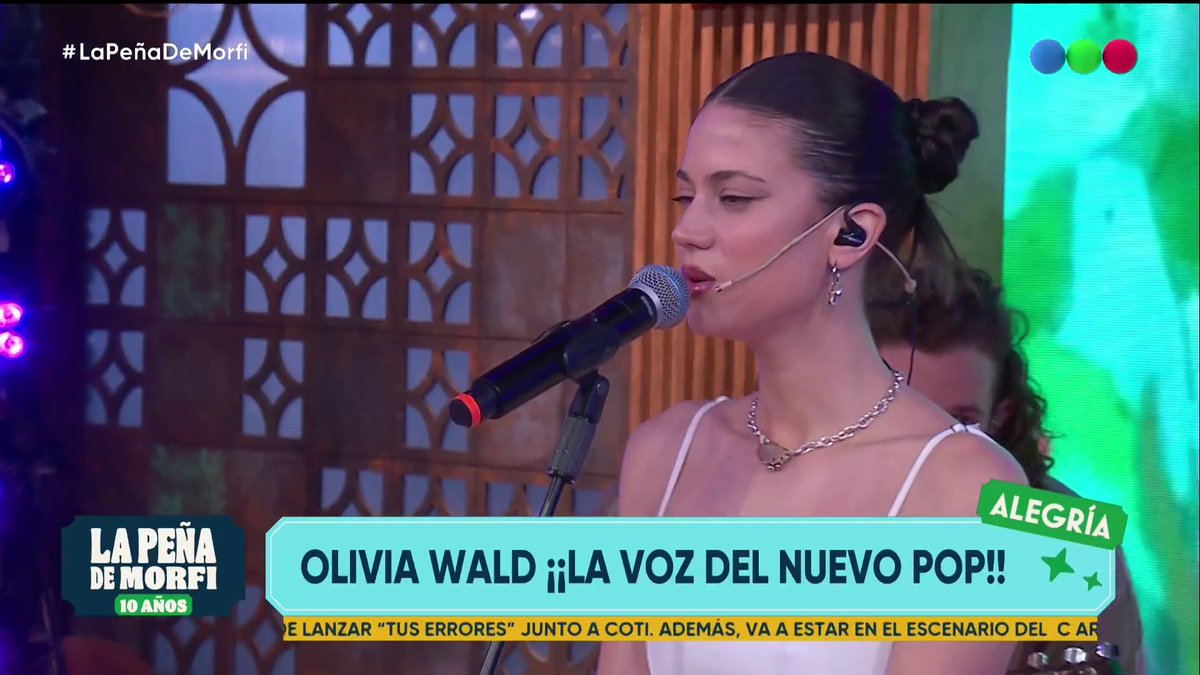 🎤 Olivia Wald por primera vez en La Peña: la nueva voz del pop 🧉 #LaPeñaDeMorfi junto a Diego Leuco y @zampinicarinaok