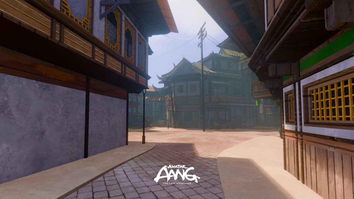 An entire Republic City block for Avatar Aang ! This one set provided so much use and content for the feature, if you’re eagle eyed enough you’ll be able to recognise many city shots using this set. For example, Toph's fight with the Denied and multiple establishing shots.