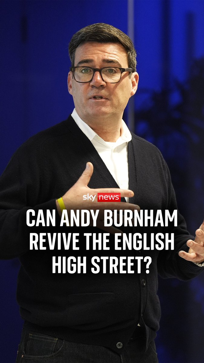 Can Andy Burnham save the English high street? Wakefield's high street is filled with shut shops as threats to businesses keep rising. Sky's Charlotte Leeming spoke to the residents there. Read more 🔗