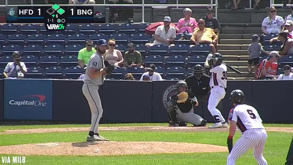 Billy Amick with a three-run home run! He has 5 home runs in 7 games with Double-A Binghamton since joining the Mets organization