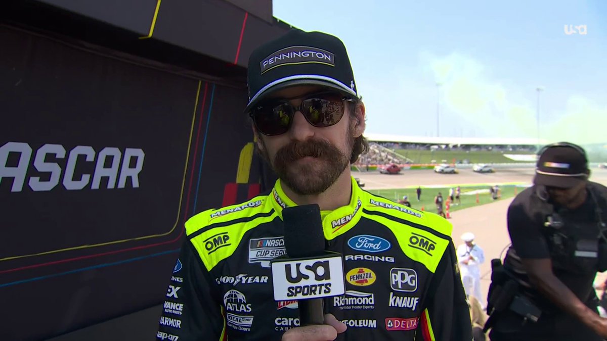 A Tribute to a champion. ❤️ Ryan Blaney breaks down the inspiration behind his Kyle Busch- inspired helmet design.