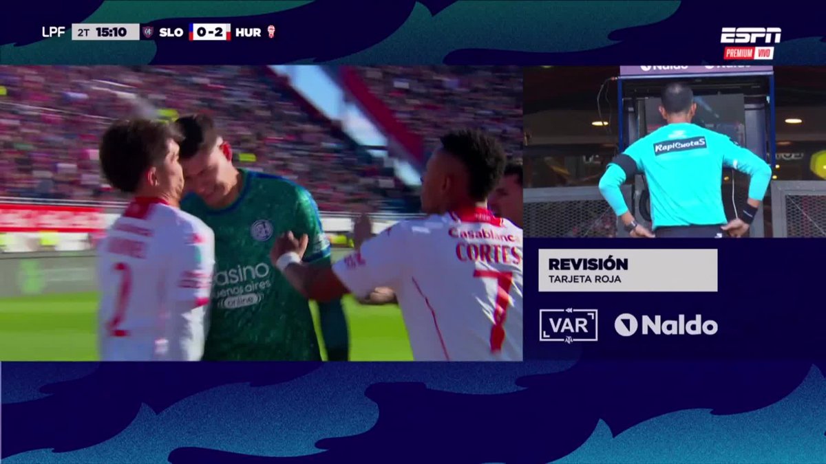 EXPULSADO ORLANDO GILL EN EL CLÁSICO: el arquero de San Lorenzo le metió un cabezazo a Blondel durante la pelea de los jugadores y se ganó la tarjeta roja. 📺 ESPN Premium | Suscribite al Pack Fútbol en