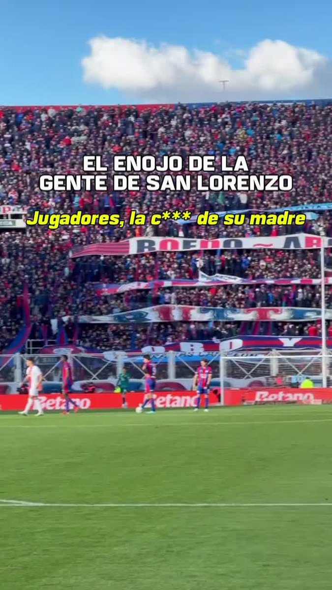 Tras el 2-0 de Huracán en el clásico, los hinchas de San Lorenzo explotaron con "JUGADORES...".