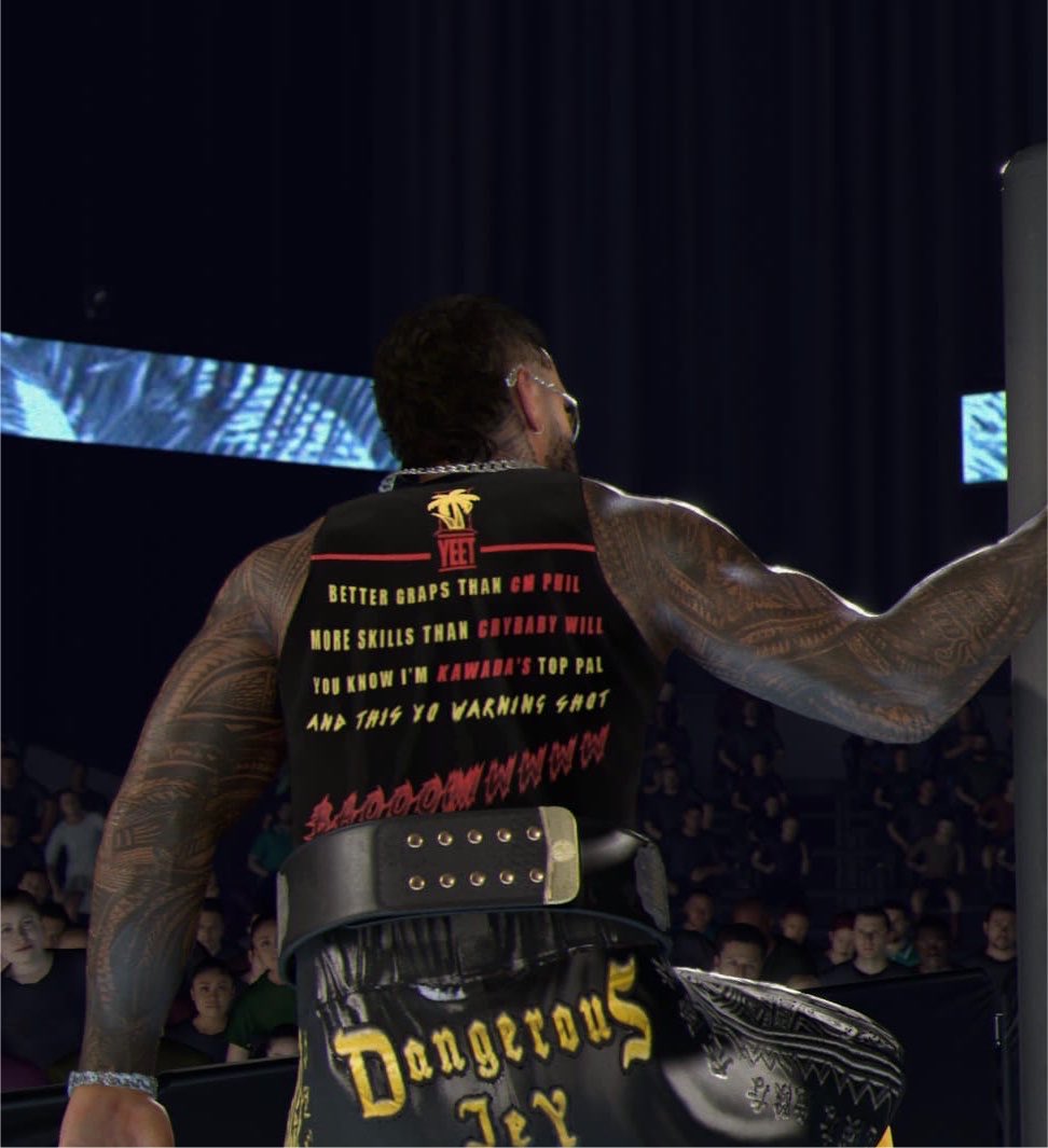 Dangerous Jey is now on CC 💥💥 His Japan tour 🇯🇵 moveset has also been uploaded for that authentic GHC Heavyweight and IWGP Heavyweight title run experience. TAGS: TRANSCEND, BUKI, JEY USO Disclaimer - I didn’t make the Kawada caw. Dangerous Jey was not my original idea.