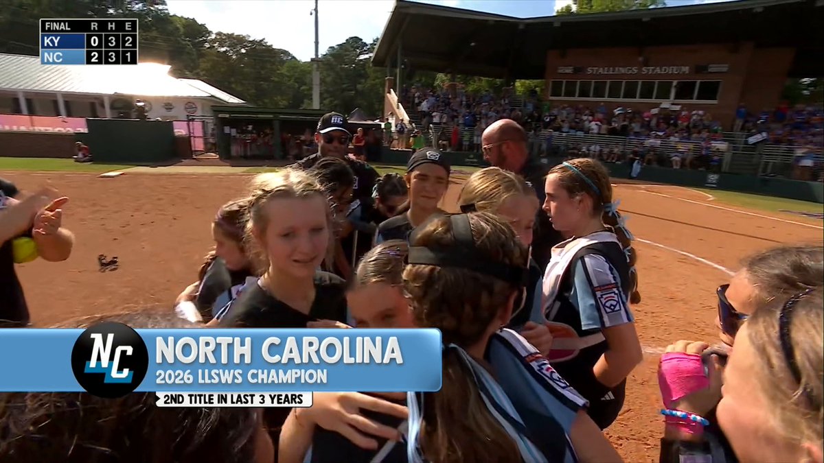 The Little League Softball World Series belongs to North Carolina! 🏆 What a tournament 🙌