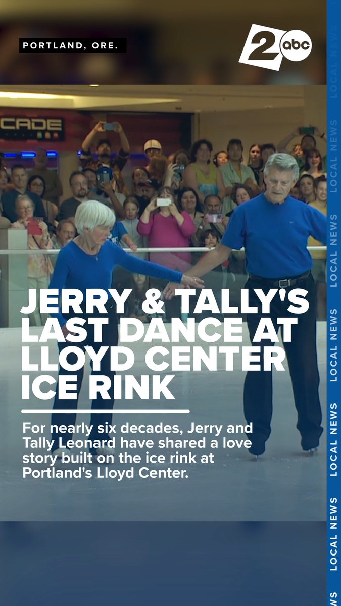 As the Lloyd Center closed for good Saturday, Portland couple Jerry and Tally Leonard had one final skate at the beloved ice rink that brought them together — and became a part of their lives.