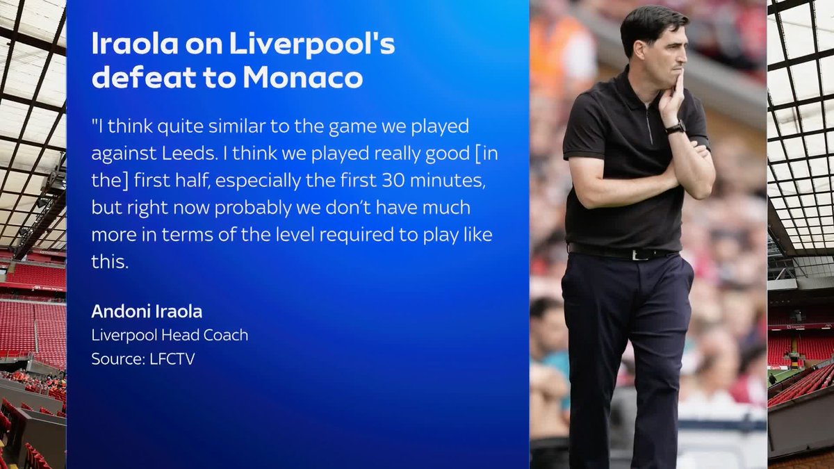 Andoni Iraola on Liverpool's defeat to Monaco 🗣️