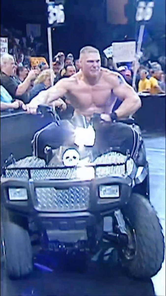 When Brock Lesnar stole Stone Cold Steve Austin’s ATV 😭 I KNOW AUSTIN WAS HEATED SEEING THIS MAN 💀