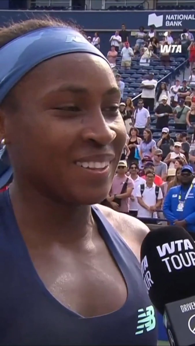 For the love of the game 🫶 Coco Gauff continues her winning run in Toronto to secure a place in the quarterfinals. #NBO26