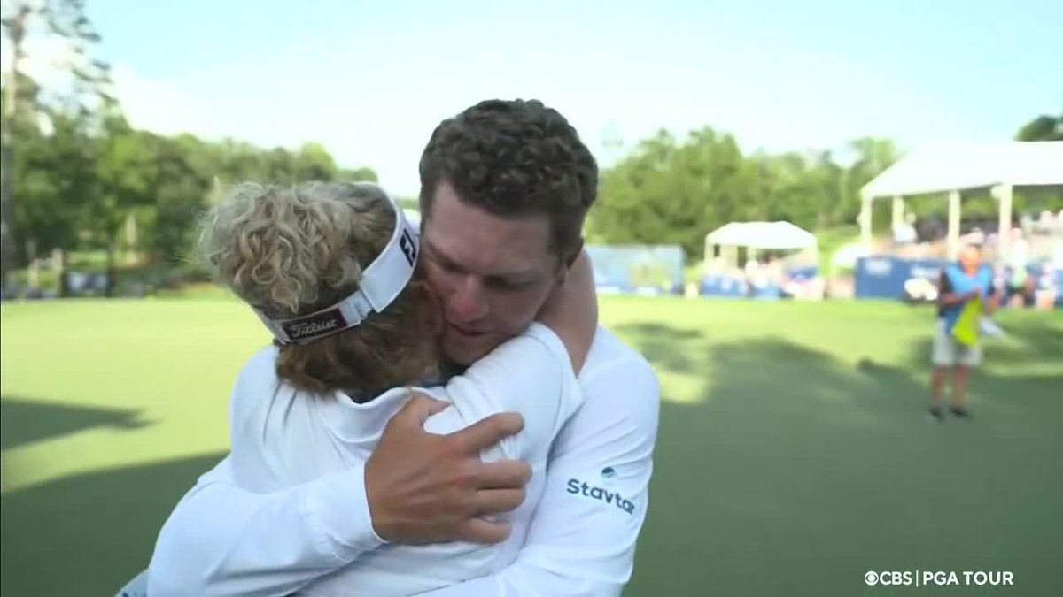 "We're going to the Masters!" Michael Brennan's mom gave her son the good news after winning the @WyndhamChamp 🥹