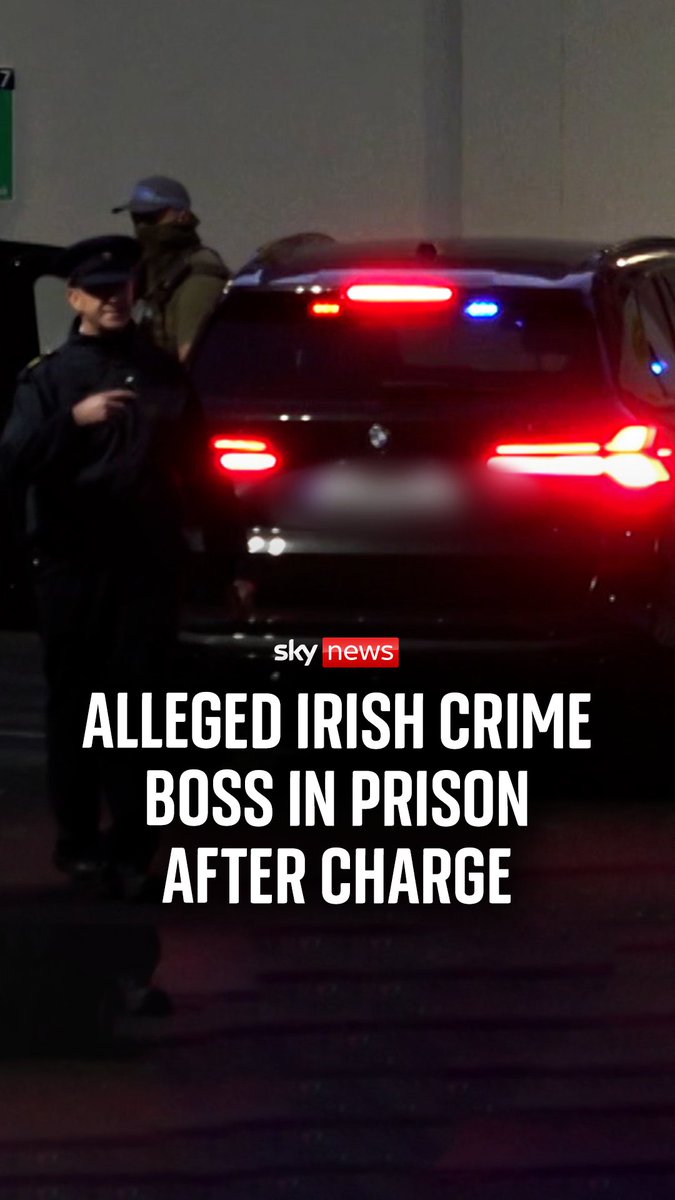 Watch alleged crime boss Daniel Kinahan arrive at the high-security Portlaoise prison. Kinahan was charged with directing activities of a criminal organisation between 8 October 2015 and 6 April 2017 at a special court hearing after being extradited from the UAE.