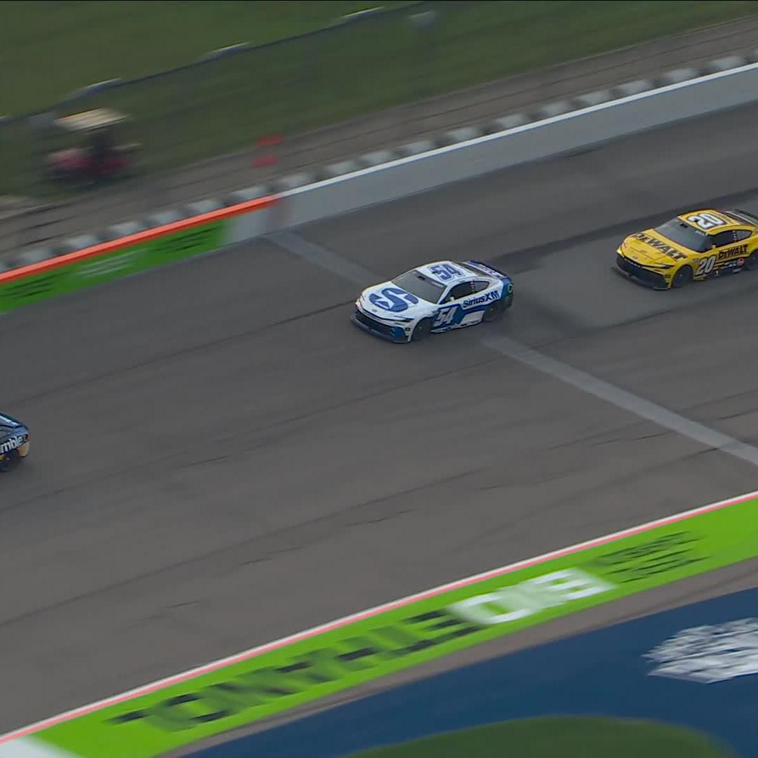 Ty Gibbs holds off Christopher Bell to win at Iowa Speedway!