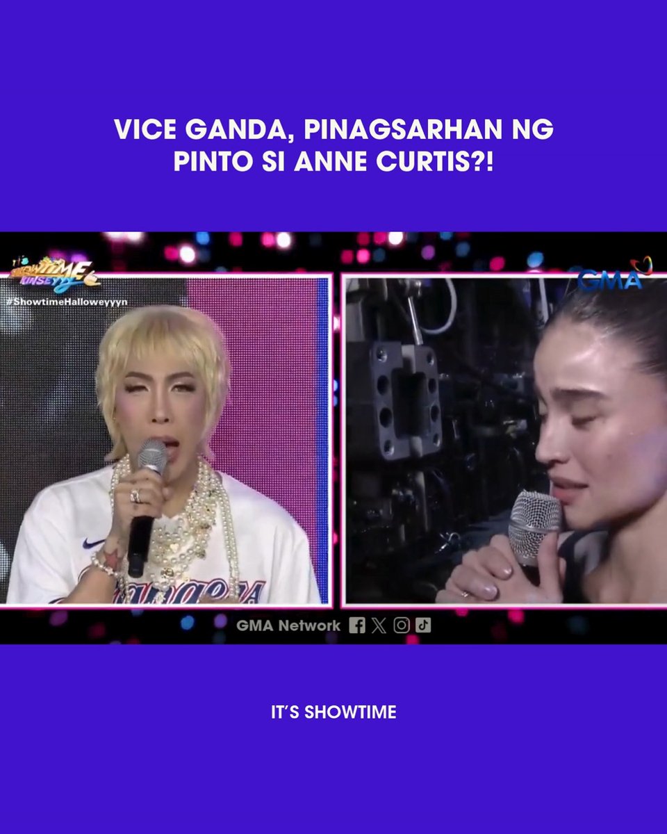 From hosting to game show 🤣 #ItsShowtime | For more #KapusoFeels, visit: #AnneCurtis #ViceGanda #OgieAlcasid #DarrenEspanto