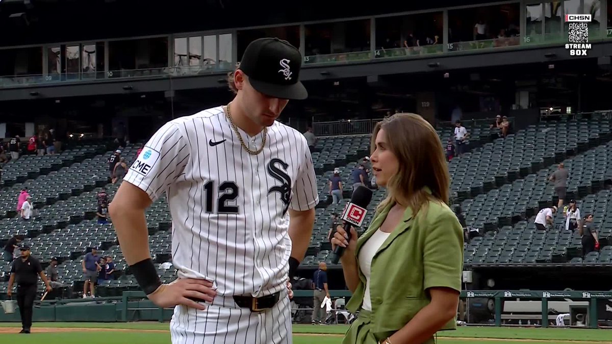 "It's August, but these games matter." Brooke Fletcher caught up with Colson Montgomery after the series win:
