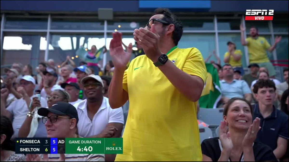 ¡Este punto se gritó en #Montreal y en todo Brasil! 🇧🇷 📺 Mirá el mejor tenis en el Plan Premium de Disney Plus.
