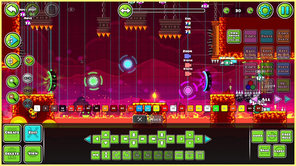 Selecting stuff in the editor is guaranteed to piss you off, so how bout I fix that too! While in the edit tab, if you hold alt over an area with multiple objects, it shows every object under your mouse. You can use the scroll wheel or arrows to navigate. (Desktop only for now)