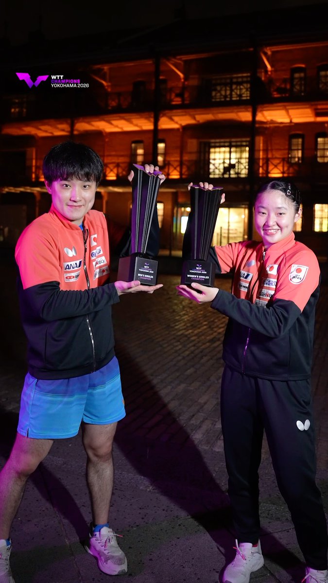 This Jutsu comes with a trophy!👐🏆✨ #WTTYokohama #TableTennis