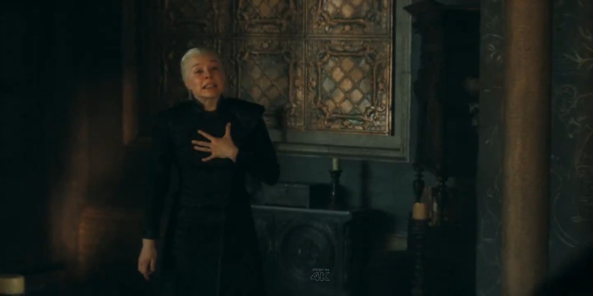 Rhaenyra literally crying and looking so defeated after learning Aegon and Sunfyre are alive… I hate when they make her this weak sometimes like GIRL, pull yourself together 😭 also her saying “f*cking Viserys” LMAOOO #HOTD #HouseOfTheDragon