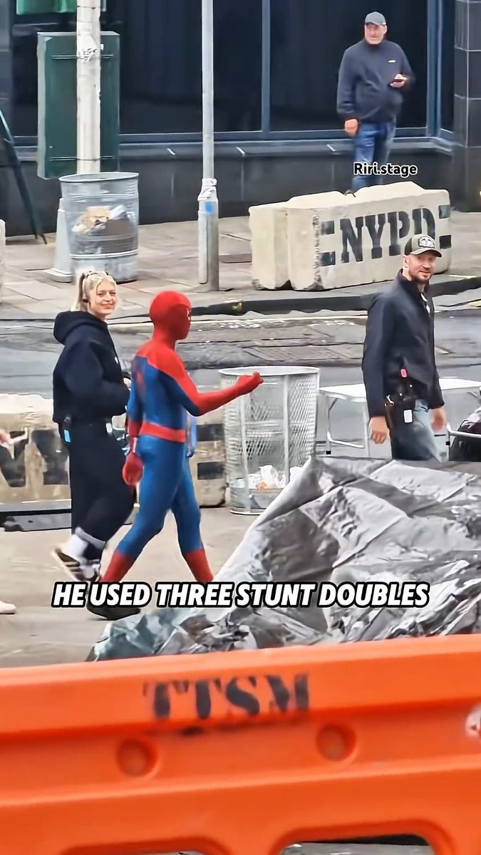 Tom Holland had three stunt doubles for Spider-Man: Brand New Day.