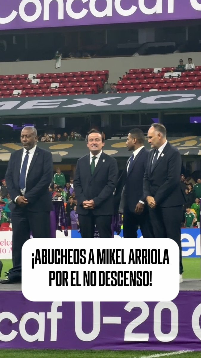 🗣️ "ASCENSO, ASCENSO, ASCENSO" 😱 ¡LA AFICIÓN ABUCHEA A MIKEL ARRIOLA EN LA PREMIACIÓN DEL PREMUNDIAL! 🇲🇽 EL AZTECA PIDE EL REGRESO DEL ASCENSO Y DESCENSO EN LA LIGA MX