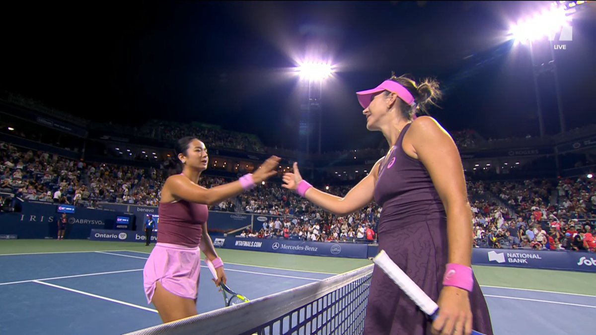 Belinda Bencic beats Alex Eala 6-4, 6-0 to reach the quarterfinals in Toronto 👏 A very impressive performance from Bencic tonight ✨ #NBO26