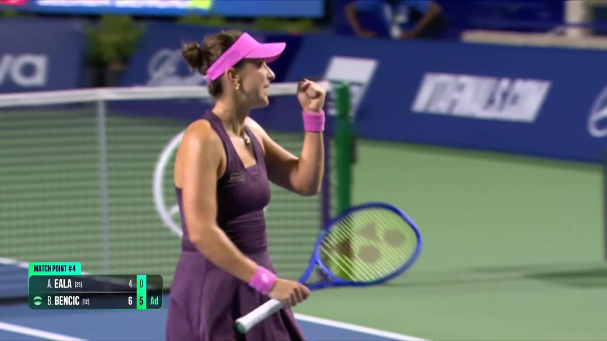 Simply stunning 🌟 Belinda Bencic ends the Eala run with a 6-4, 6-0 victory to power into the quarterfinals. #NBO26