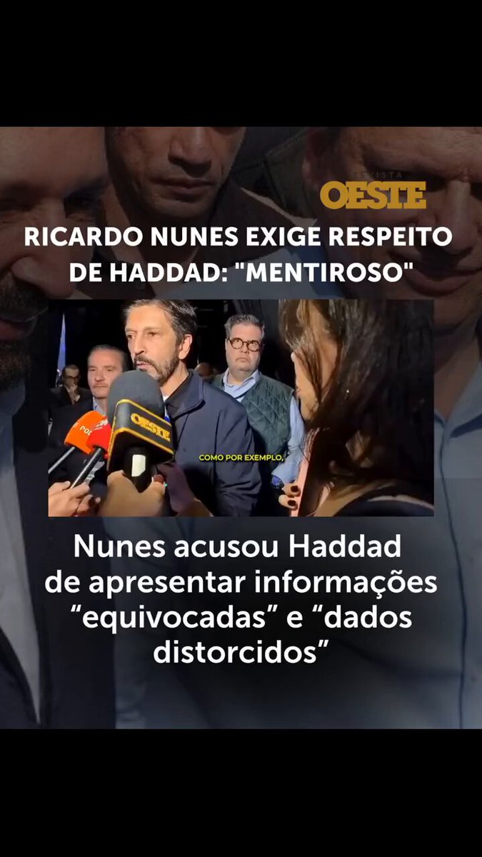O prefeito de São Paulo, Ricardo Nunes, criticou Fernando Haddad após o debate da BandNews entre o petista e o governador de São Paulo e candidato à reeleição, Tarcísio de Freitas, neste domingo, 9. Nunes acusou Haddad de apresentar informações “equivocadas” e “dados distorcidos” durante o confronto, especialmente ao tratar da situação financeira da capital paulista. O prefeito também explicou as risadas registradas durante o debate: “Quando o cara fala besteira, aí não adianta. Você tem que dar risada”. Na avaliação de Nunes, o debate evidenciou diferenças entre os dois candidatos. O prefeito elogiou o desempenho de Tarcísio, destacando seu conhecimento dos números e sua capacidade de gestão, e voltou a atacar Haddad: “É muito despreparado”. Nunes ainda afirmou acreditar que Tarcísio pode vencer a disputa pelo governo paulista já no primeiro turno. Reportagem de Tauany Cattan