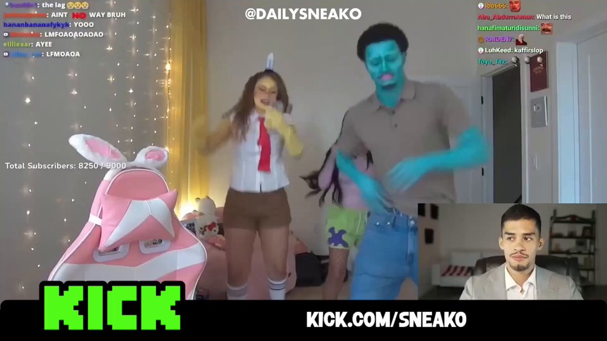 SNEAKO crashes out after seeing Yonna and her friends dancing in SpongeBob costumes, calling it the WORST video he’s ever seen. 😭 “Something about this video enrages me. It just makes me really mad. It really pisses me off. It makes me so angry. I hate this. This is the worst video I’ve ever seen in my entire life.”