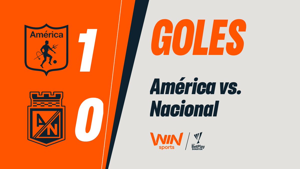 👹⚽💥¡AMÉRICA SE QUEDÓ CON EL CLÁSICO! El conjunto ‘Escarlata’ derrotó 1-0 a Nacional en el Pascual Guerrero por la cuarta jornada de #LALIGAxWIN. Yeison Guzmán fue el encargado de marcar el gol del triunfo.