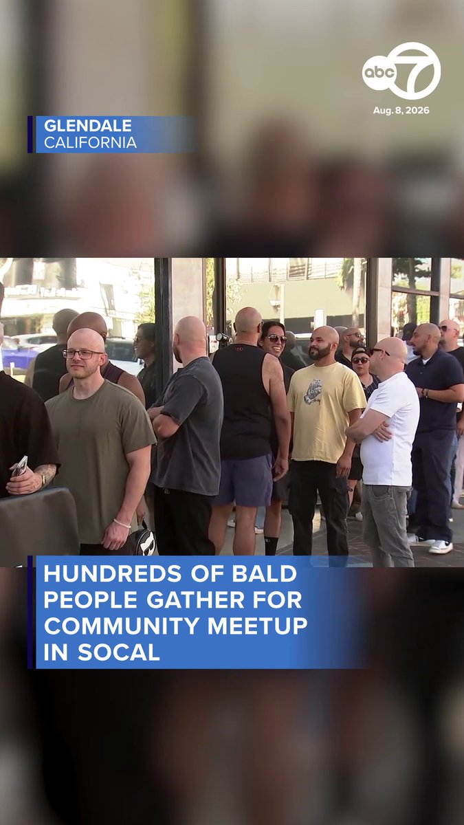 Hundreds of bald Californians gathered in Glendale on Saturday for a free "Bald Meetup" full of community and friendly competition. Read more: