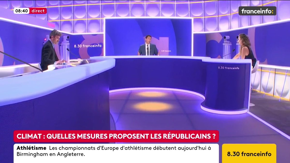 🔴 LR et RN, un même programme sur le climat ? ➡️ "Le RN a dit tout et n’importe quoi sur ce sujet. Il y a quelques années, il n’hésitait pas à s’afficher comme climatosceptique […] En 2017, Marine Le Pen disait que le nucléaire était dangereux", dit Othman Nasrou