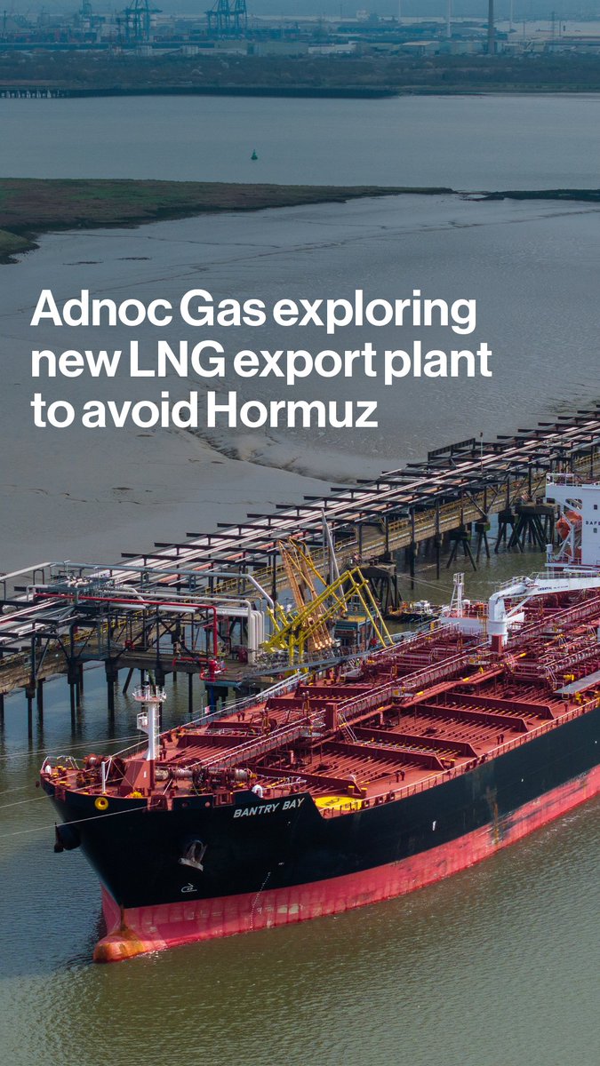 Adnoc Gas is considering a new LNG export facility outside the Strait of Hormuz, CFO Peter van Driel tells Bloomberg's Abeer Abu Omar