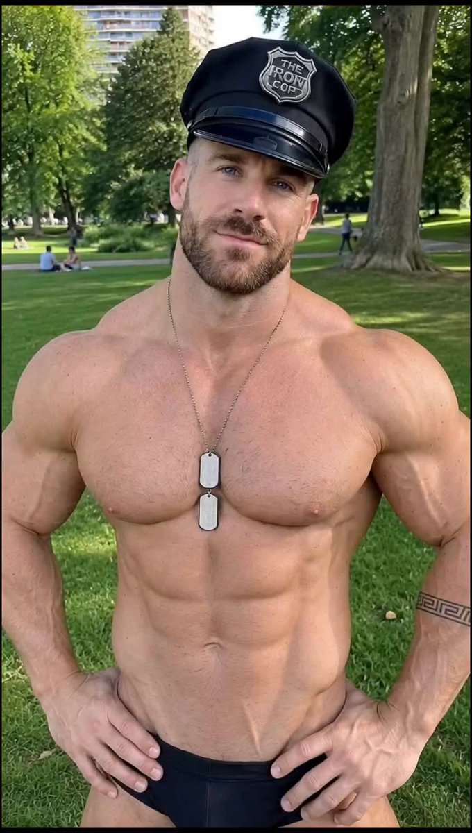 I’ve got ideas… but I’d rather hear yours. 😏 What should I do next? #AlexValtor #TheIronCop #Muscle #Bodybuilding #FitnessModel #MensPhysique #GayMuscle #MuscleBear #BeefyMen #Hunk #FitMen