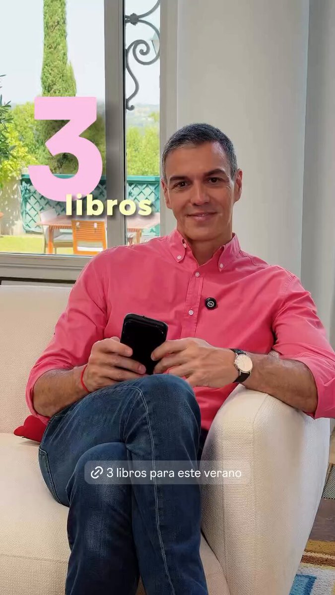 🇪🇸 Après sa playlist Spotify, Pedro Sanchez publie une vidéo similaire avec 3 livres. Pendant ce temps la crise à Ceuta continue et le parti d'opposition Vox appelle à le condamner pour trahison.