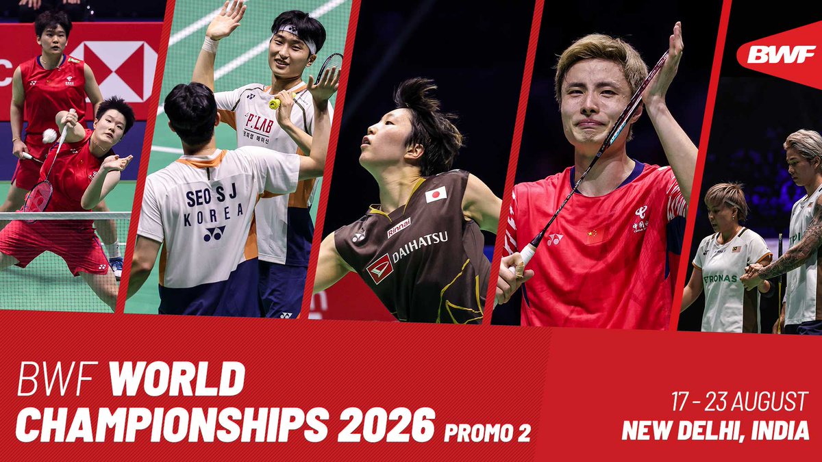1๏ธโฃ week to go! ๐ธ๐ฎ๐ณ Who will be crowned world champions at #NewDelhi2026? ๐ #BWFWorldChampionships BAI Media