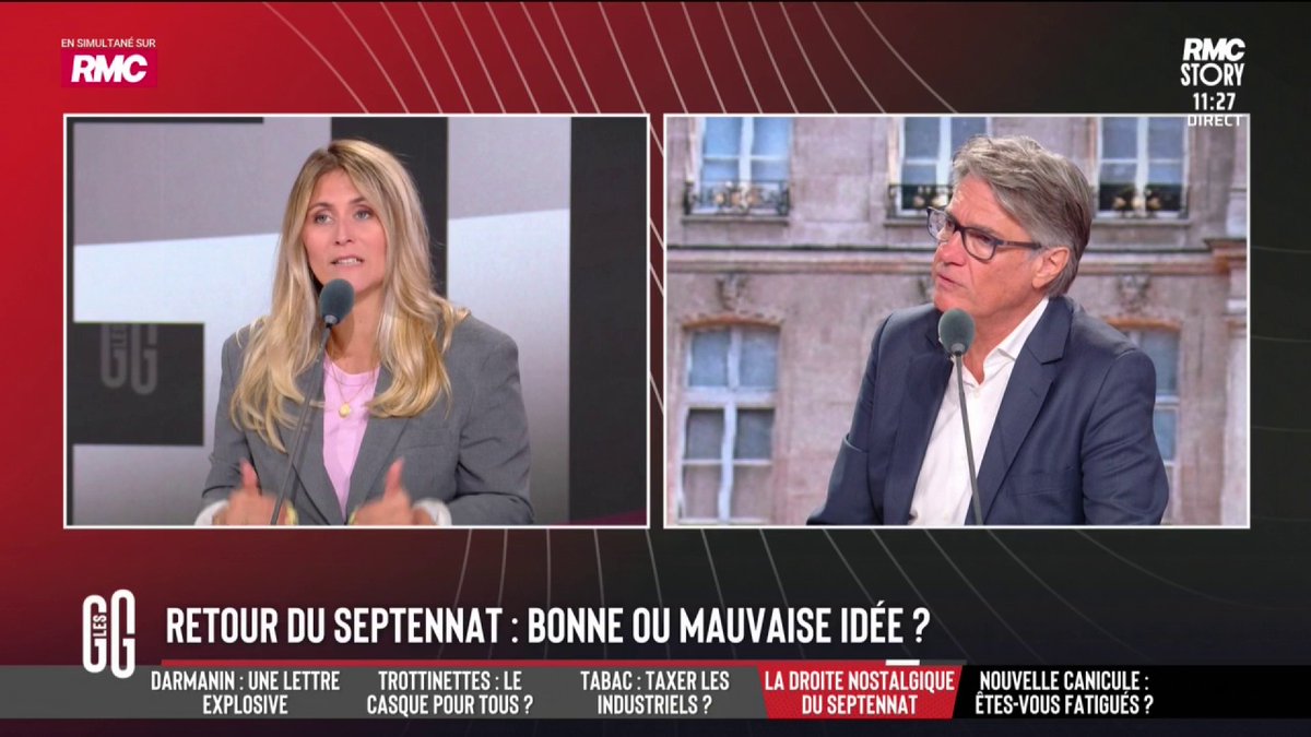 🔵 La droite souhaite le retour du septennat ! 🎙️ Flora Ghebali : "J’ai toujours été pour un septennat unique. Le problème avec les deux quinquennats, c’est qu’à l’heure où le président est élu, il pense à sa réélection" #GGRMC