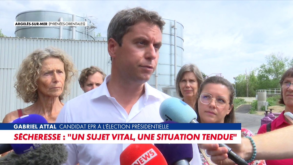 Gabriel Attal : «Aujourd’hui, un litre d’eau sur cinq est perdu du fait des fuites dans les réseaux» Toute l'info est à retrouver sur