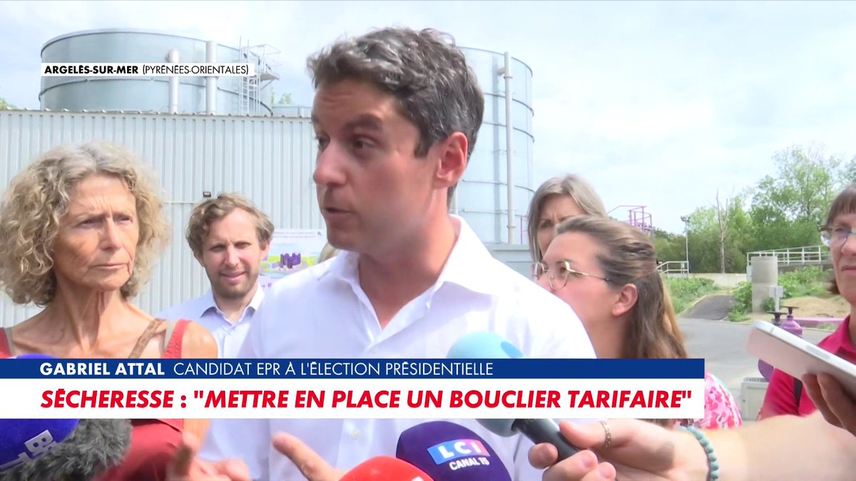 Gabriel Attal : «Si les Français me font confiance, je souhaite qu’un ministère dédié à l’eau soit créé» Toute l'info est à retrouver sur